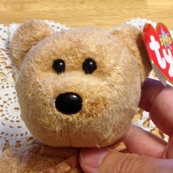 Ty 2000 Beanies Cashew Bear with error - Picture 4 of 6